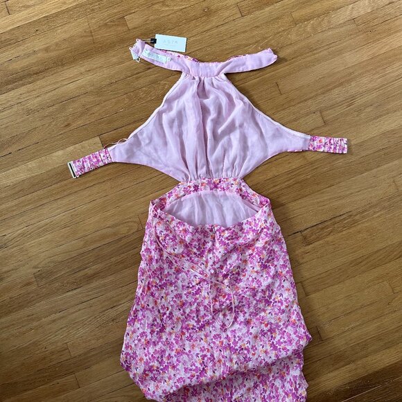 NWT ASTR Ambretta Floral Halter Midi Dress - Picture 7 of 11